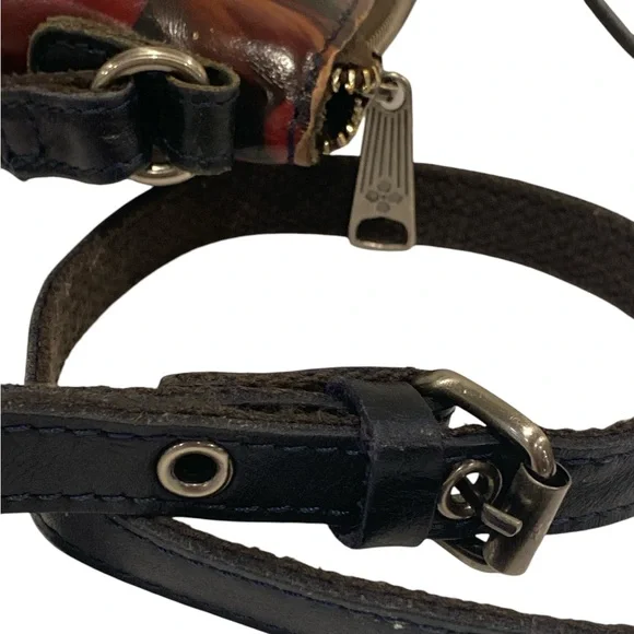 Patricia Nash Aveley Rustic Mums Leather Crossbody w/Dust Bag - EC - Picture 8 of 13